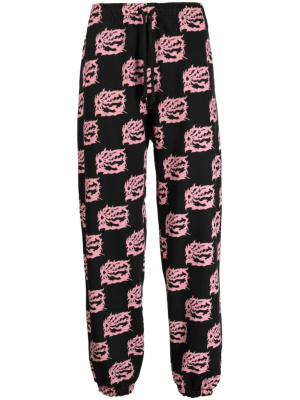 

Graphic-print cotton track pants, PACCBET Graphic-print cotton track pants