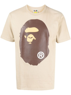 

Logo-print cotton T-shirt, A BATHING APE® Logo-print cotton T-shirt