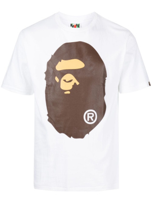 

Logo-print cotton T-shirt, A BATHING APE® Logo-print cotton T-shirt