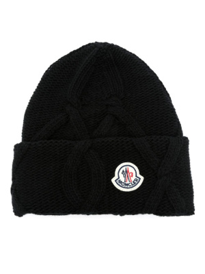 

Logo-patch wool beanie, Moncler Logo-patch wool beanie