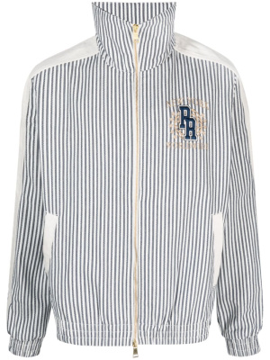 

X Rhuigi logo-embroidered pinstripe jacket, Puma X Rhuigi logo-embroidered pinstripe jacket