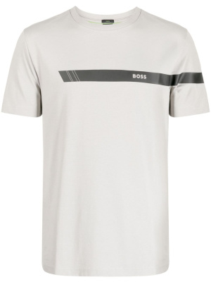 

Logo-print crew-neck T-shirt, BOSS Logo-print crew-neck T-shirt