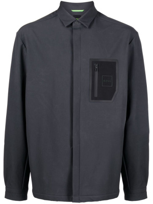 

Rubberised-logo shirt jacket, BOSS Rubberised-logo shirt jacket