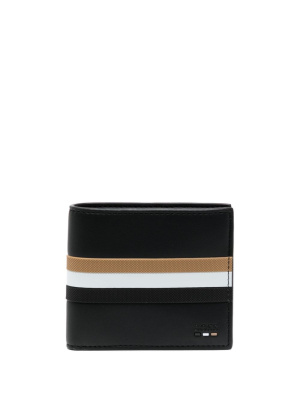 

Stripe-detail logo-debossed wallet, BOSS Stripe-detail logo-debossed wallet