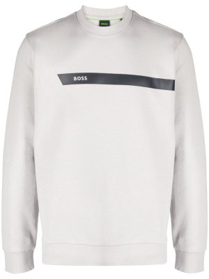 

Logo-print jersey sweatshirt, BOSS Logo-print jersey sweatshirt