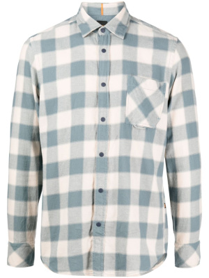 

Plaid-check flannel cotton shirt, BOSS Plaid-check flannel cotton shirt