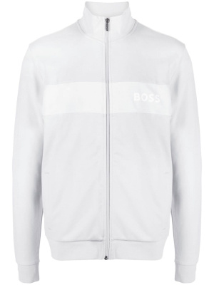 

Logo-print jersey jacket, BOSS Logo-print jersey jacket