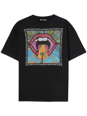 

Crazy Mouth crew-neck T-shirt, Palm Angels Crazy Mouth crew-neck T-shirt