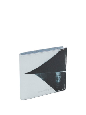 

8CC painterly-print wallet, Alexander McQueen 8CC painterly-print wallet
