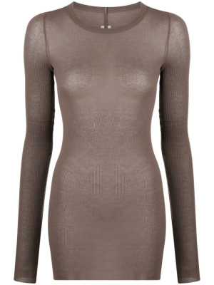 

Ribbed semi-sheer top, Rick Owens Ribbed semi-sheer top