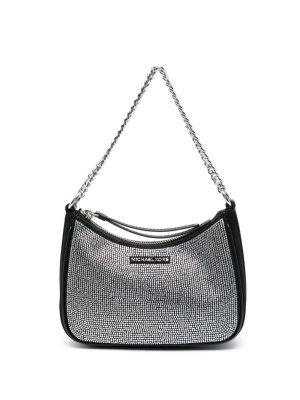 

Rhinestone-embellished leather bag, Michael Michael Kors Rhinestone-embellished leather bag