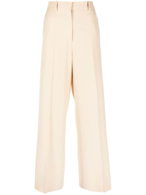 

Wide-leg virgin wool-blend trousers, Lanvin Wide-leg virgin wool-blend trousers