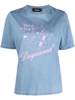 

Graphic-print cotton T-shirt, Dsquared2 Graphic-print cotton T-shirt