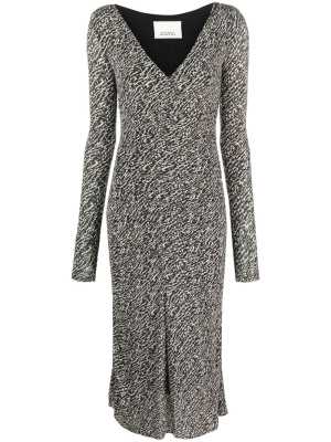 

Laly abstract-pattern midi dress, ISABEL MARANT Laly abstract-pattern midi dress