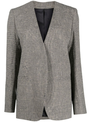 

Fine houndstooth-print blazer, TOTEME Fine houndstooth-print blazer