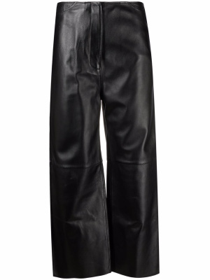 

Cropped leather trousers, TOTEME Cropped leather trousers