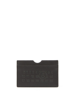 

Logo-embossed card holder, MM6 Maison Margiela Logo-embossed card holder