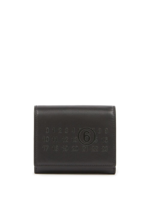 

Number-motif leather wallet, MM6 Maison Margiela Number-motif leather wallet