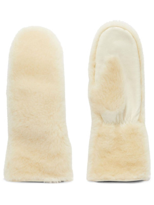 

Leather-trim shearling gloves, Jil Sander Leather-trim shearling gloves