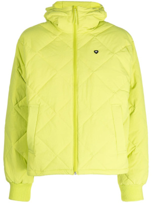 

Logo-appliqué quilted padded jacket, CHOCOOLATE Logo-appliqué quilted padded jacket