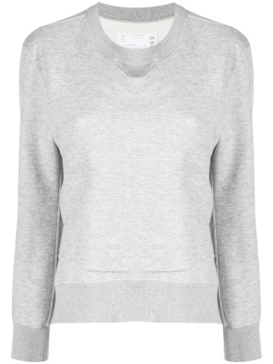 

Draped crew-neck sweatshirt, Sacai Draped crew-neck sweatshirt