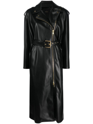 

Biker belted trench coat, PINKO Biker belted trench coat