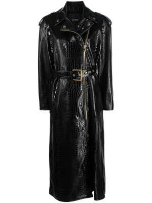 

Crocodile-effect trench coat, PINKO Crocodile-effect trench coat