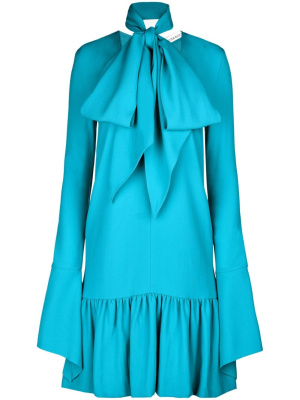 

Lavaliere-collar cady minidress, Nina Ricci Lavaliere-collar cady minidress