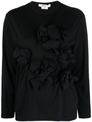 

Floral-detail T-shirt, Comme Des Garçons Floral-detail T-shirt