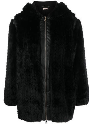 

Hooded faux-fur jacket, LIU JO Hooded faux-fur jacket