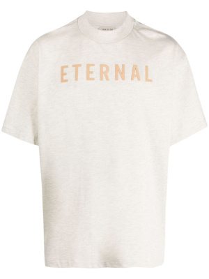 

Eternal logo-flocked cotton T-Shirt, Fear Of God Eternal logo-flocked cotton T-Shirt