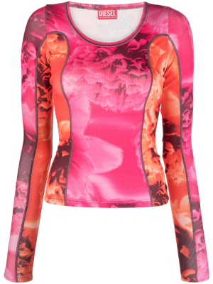 

T-Ribal floral-print T-shirt, Diesel T-Ribal floral-print T-shirt