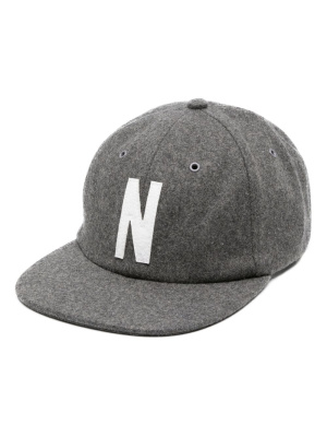 

Logo-patch wool-blend cap, Norse Projects Logo-patch wool-blend cap