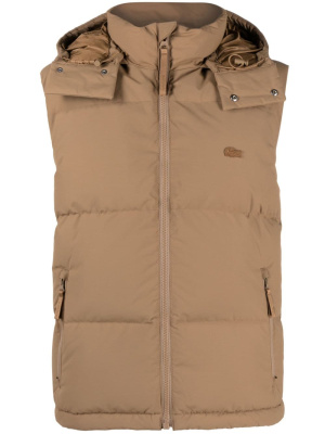 

Logo-embossed padded gilet, Lacoste Logo-embossed padded gilet
