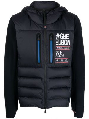 

Logo-print quilted hooded jacket, Moncler Grenoble Logo-print quilted hooded jacket