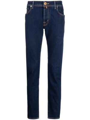 

Nick logo-patch slim-fit jeans, Jacob Cohën Nick logo-patch slim-fit jeans