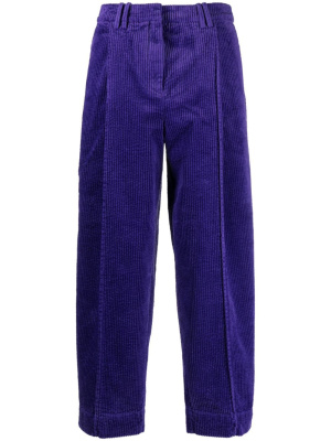 

Pleated straight-leg corduroy trousers, GANNI Pleated straight-leg corduroy trousers