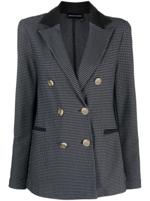 

Double-breast jacquard blazer, Emporio Armani Double-breast jacquard blazer
