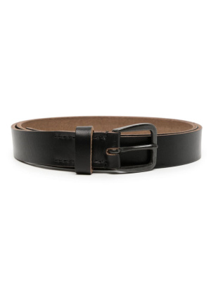 

Logo-debossed leather belt, Yohji Yamamoto Logo-debossed leather belt