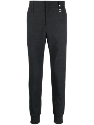 

Logo-plaque tailored trousers, Wooyoungmi Logo-plaque tailored trousers