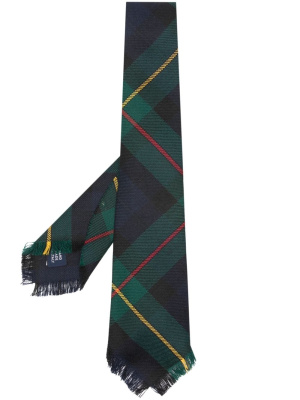 

Tartan frayed wool tie, Polo Ralph Lauren Tartan frayed wool tie