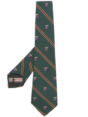

Crest striped tie, Polo Ralph Lauren Crest striped tie