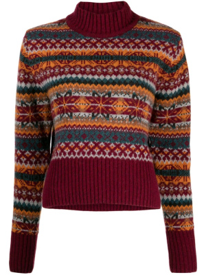 

Bryter patterned intarsia-knit jumper, YMC Bryter patterned intarsia-knit jumper