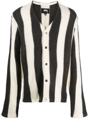 

Striped brushed cardigan, Stüssy Striped brushed cardigan