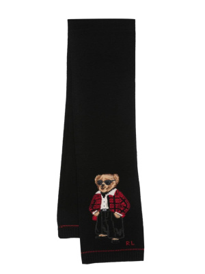 

Polo Bear knitted scarf, Polo Ralph Lauren Polo Bear knitted scarf