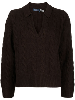 

Cable-knit v-neck jumper, Polo Ralph Lauren Cable-knit v-neck jumper