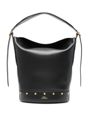 

Bellport leather bucket bag, Polo Ralph Lauren Bellport leather bucket bag
