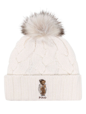 

Polo Bear cable-knit beanie, Polo Ralph Lauren Polo Bear cable-knit beanie