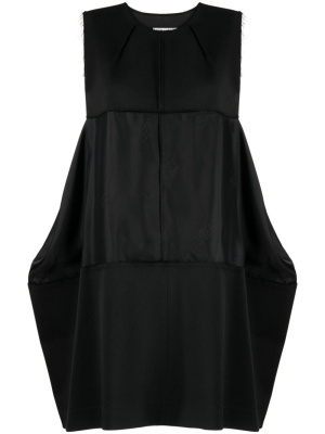 

Numbers-print asymmetric panelled minidress, MM6 Maison Margiela Numbers-print asymmetric panelled minidress