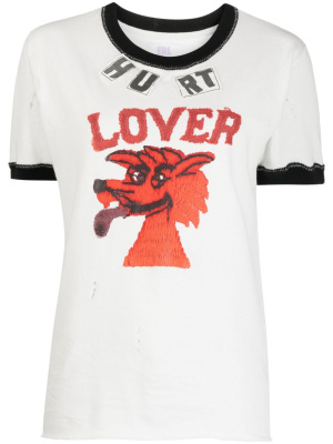 

Hurt Lover graphic-print T-shirt, ERL Hurt Lover graphic-print T-shirt